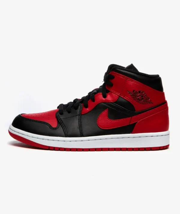 Air Jordan 1 Mid Black Gym Red White